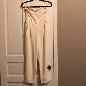 Express Strapless Sweetheart Jumpsuit